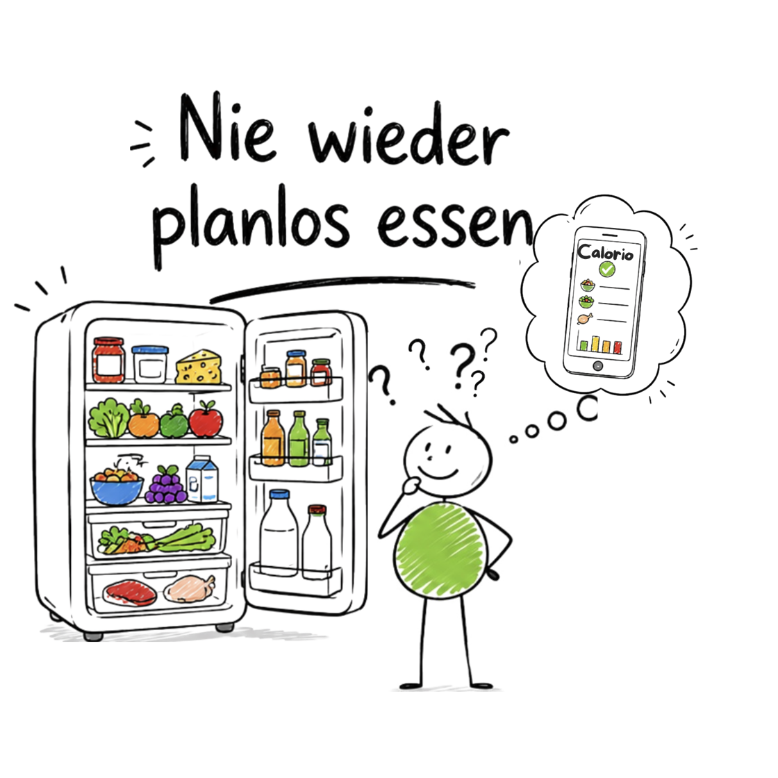 Calovio Ernährungs-App für EssBalance: Nie wieder planlos essen Calovio Ernährungs-App für EssBalance mit der Botschaft Nie wieder planlos essen